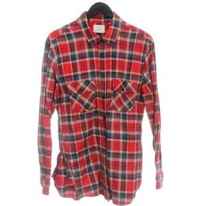 Fear of God FOG Medium Red Multi Tartan Plaid Flannel Button Down Shirt MSRP 260 - Picture 1 of 6