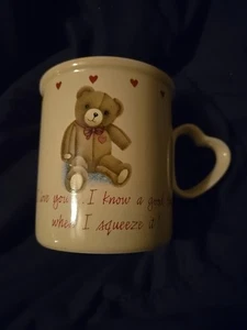 Designers Collection Mug Cup By American Greetings 80’s Teddy Bear Heart Korea - Picture 1 of 4