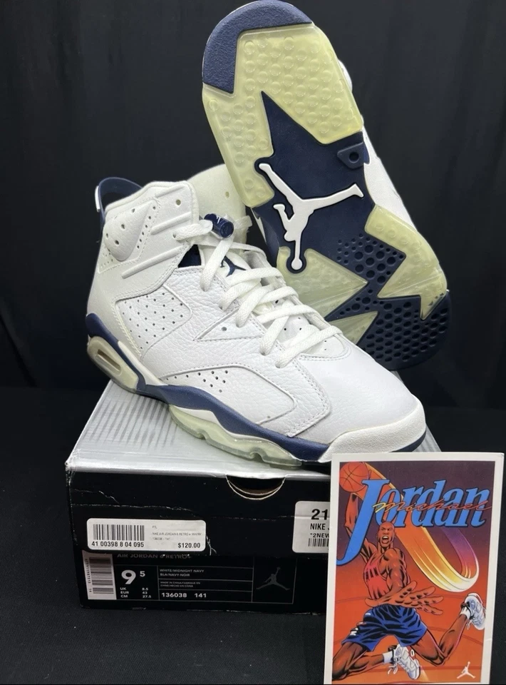 Nike Air Jordan 6 Retro 2000 “Midnight Navy” 136038-141 Talla 9.5 Para hombres Foto 1 de 4