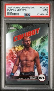 Tarjeta PSA 9 Donald Cerrone 2024 Topps cromada UFC AKA #AKA-14 - Imagen 1 de 2