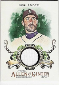 CAMISETA USADA JUSTIN VERLANDER 2017 TOPPS ALLEN & GINTER GAME - Imagen 1 de 1