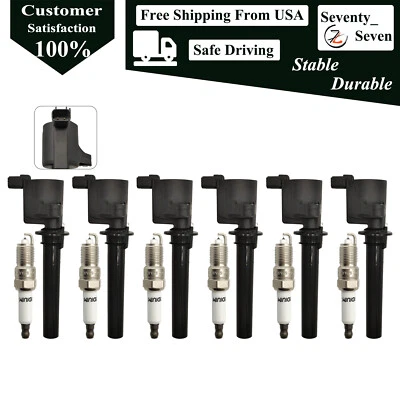 Kit de 6 bobinas de encendido y bujías de iridio para Mercury Sable 2000-2005 3,0 L Foto 1 de 4