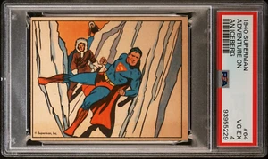 1940 SUPERMAN CARD #64 ADVENTURE ON AN ICEBERG PSA 4 VG-EX HIGH NUMBER GUM INC. - Picture 1 of 2