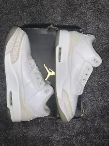 Air Jordan 3 Retro Triple White 2019 men’s size 11.5 (Thoroughly cleaned) - Picture 1 of 6