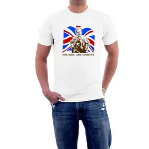 Lord Flashheart T-shirt Woof KING & COUNTRY War WW1 Rik Mayall Blackadder - Picture 1 of 7