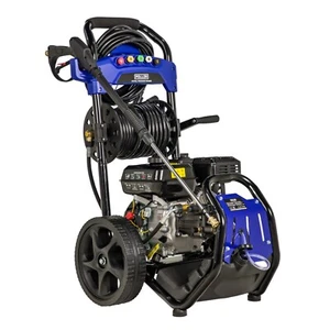 POLLOR Petrol Pressure Washer With 30M Hose 7HP 3950 PSI Jet Wash 5 Nozzles - Picture 1 of 9