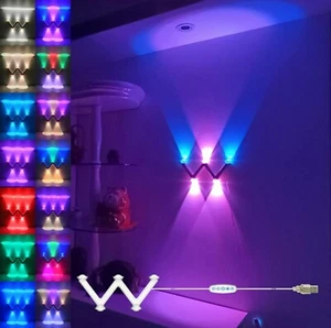 RGB Wall Light,Bedroom decorative wall lighting,Color Changing Mood Light - Picture 1 of 6