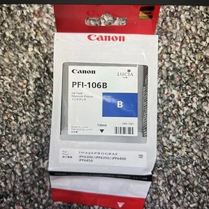 Canon PFI-106B Blue Ink  Genuine New. Exp - Picture 1 of 3