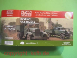 1:72 Plastic Soldier V20036 seconda guerra mondiale 6 x Russia GAZ camion camion scatola grande - Foto 1 di 7