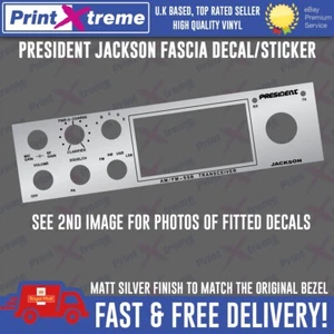 PRESIDENT JACKSON cb radio faceplate decalcomania adesivo lunetta autoadesivo vinile - Foto 1 di 7