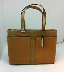 Neue schöne Serendipity entworfen von M.D.G. Hellbraune/camelfarbene Handtasche 13,5 Zoll x 10 Zoll x 4 Zoll NEU - Bild 1 von 6