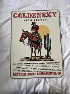 Goldensky 2023 Musikfestival Sonnenuntergang Poster 18 x 24 - Bild 1 von 6