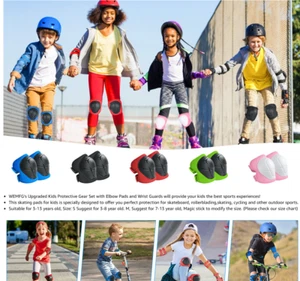 HOT Guard Kids Protector Pads Knee Roller Skating Skateboard Outdoor Elbow Wrist - Picture 1 of 32