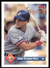1993 Donruss 144 John Vander Wal Montreal Expos Baseball Card