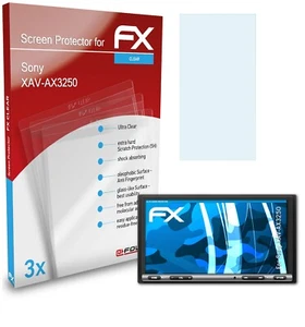 atFoliX 3x Screen Protection Film for Sony XAV-AX3250 Screen Protector clear - Picture 1 of 8