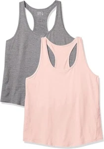 Paquete de 2 camisetas sin mangas Jockey para mujer espalda corredora talla L mercurio brezo/loto brezo - Imagen 1 de 7