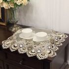 4X/Lot Luxury Lace Embroidery Placemats Pad Rectangle Coaster Doily Bowl Mat New