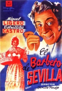 FILM SPAGNOLO, IL BARBIERE DI SIVIGLIA, 1 DVD, 1938 - Foto 1 di 1