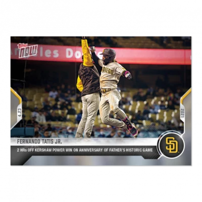 Presale 2021 Topps NOW Fernando Tatis Jr. #123 ~ San Diego Padres ~ PR 2068   - Image 1 of 2