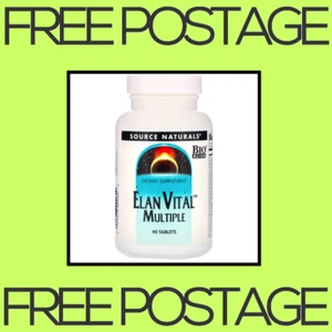 NEW Source Naturals, Elan Vital Multiple, Bio Align - 90 Tablets FREE SHIPPING - Picture 1 of 2