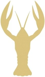 Wood Crawfish Shape, Unfinished Shape, MDF Wood Cutout, Wooden Paintable Craft - Picture 1 of 1