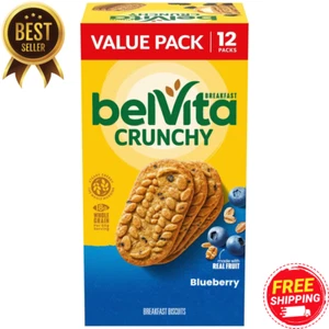 belVita Blueberry Breakfast Biscuits 12 Packs, 4 Biscuits Each, Value - Picture 1 of 8