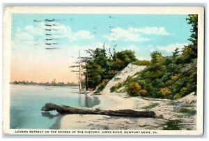 1921 Lovers Retreat Shores Historic James River Newport News Virginia Postcard
