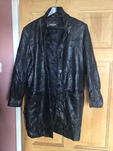 Adler Collection Women's Leather Jacket Size Large Black Lamb Skin Soft Vintage - Picture 1 of 10