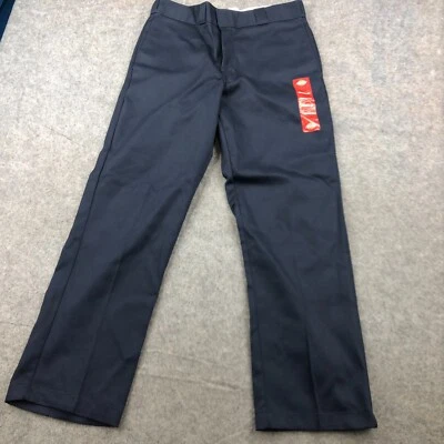 Pantalones Dickies Hombre 34x40 Azul Uniforme Ropa de Trabajo Trabajo Ajuste Original Bolsillos Foto 1 de 4