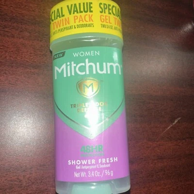 Mitchum Mujer Desodorante Triple Defensa Olor 48 Hr Protección Ducha Fresco Paquete de 2 Foto 1 de 2