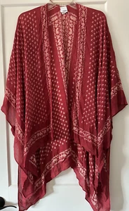 Sonoma Marsala ~ Lightweight Cover Up~ Pool/Beach/Boat/Picnic~ One Size~ NWT - Picture 1 of 14