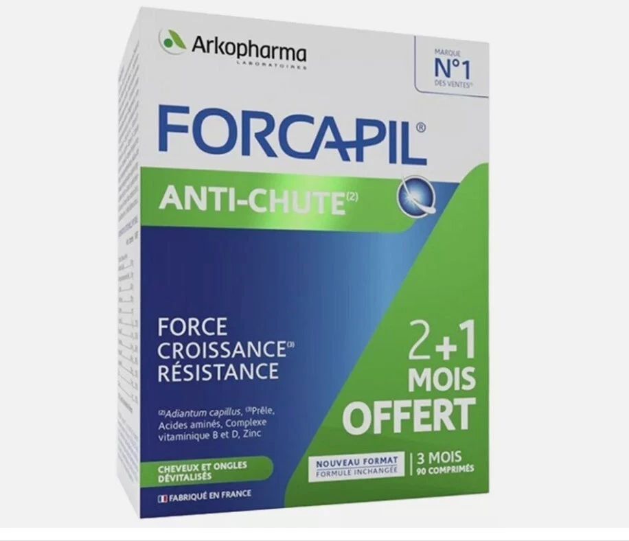 Arkopharma FORCAPIL Anti-Hair Loss 90 Tablets 3 Mths Program
