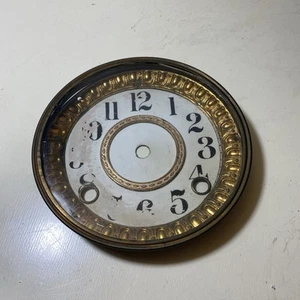Antique Ansonia Clock Dial And Bezel w Glass 5 1/8” - Picture 1 of 6