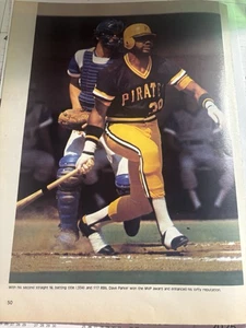 1978 MAGAZINE PICTURE OF DAVE PARKER PITTSBURGH PIRATES HALL OF FAMER 8 X11 - Picture 1 of 7