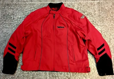 Fly Racing Motorcycle  Women's  Jacket Red and Black  w/ lining Size 13/14 - Image 1 of 4