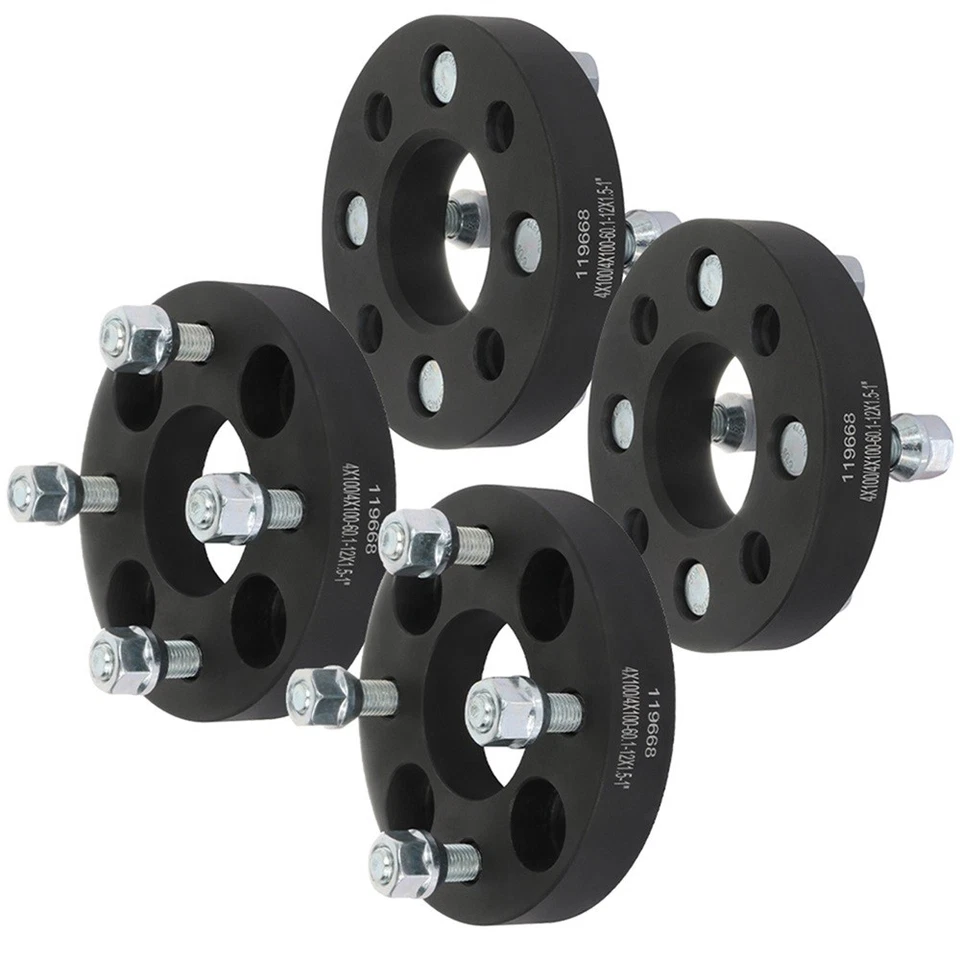 Espaciadores de rueda 4p 1"4x3,94 12x1,5 para Honda Fit Toyota Chevy Mazda 4 orejetas 60,1 mm Foto 1 de 4