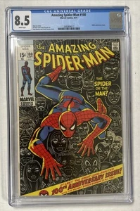 Amazing Spider-man #100 Grado 8.5 CGC PÁGINAS BLANCAS RARO - Imagen 1 de 3