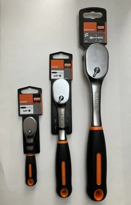 Juego de trinquete Bahco SnapOn 80 dientes longitud estándar agarre cómodo 1/4 3/8 1/2 TOTALMENTE NUEVO Foto 1 de 4