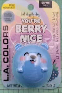 L.A. Colors Brand: Blue Dog Shaped, Berry Flavor Lip Balm - New & Free Shipping - Picture 1 of 10