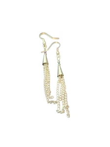 Handmade Beaded Earrings, Metal & Chain - Picture 1 of 1