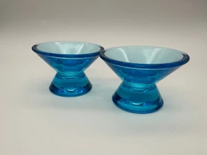 Iittala - Kartio - Candle holder - Kaj Franck - Light blue - Set of 2 - Picture 1 of 4