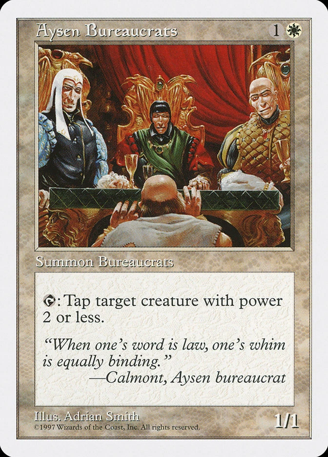Magic the Gathering (mtg): 5ED: Aysen Bureaucrats  (x 4) - Image 1 of 1
