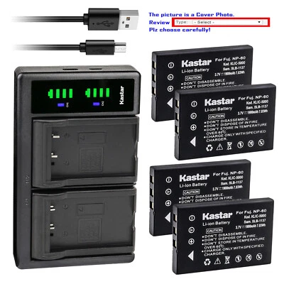 Kastar Battery LTD2 Charger for RICOH DB-40 & RICOH Caplio G4 wide Caplio RR10 - Image 1 of 4