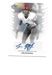 2013 Leaf Draft Autographs #BA-LM2 Leon McFadden RC (Browns) - Bild 1 von 3