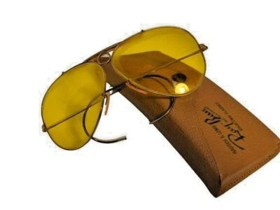 De colección Años 60 Bausch & Lomb Ray Ban Kalicromo 12K GF 1/10 Aviador B&L Tiro Foto 1 de 4