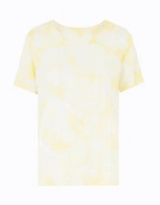 ex M&S Top Printed Soft Crew Neck Womens Short Sleeve Tie Dye T-shirt Lounge  - Picture 1 of 1