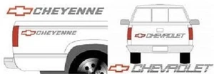 Chevy "CHEYENNE" LKW NACHTSEITE und HECKKLAPPE AUFKLEBER KIT: Passend für Chevrolet - Bild 1 von 1