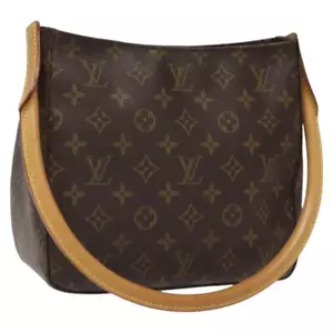 Auténtico bolso de hombro LOUIS VUITTON monograma bucle MM M51146 LV sw135 - Imagen 1 de 21