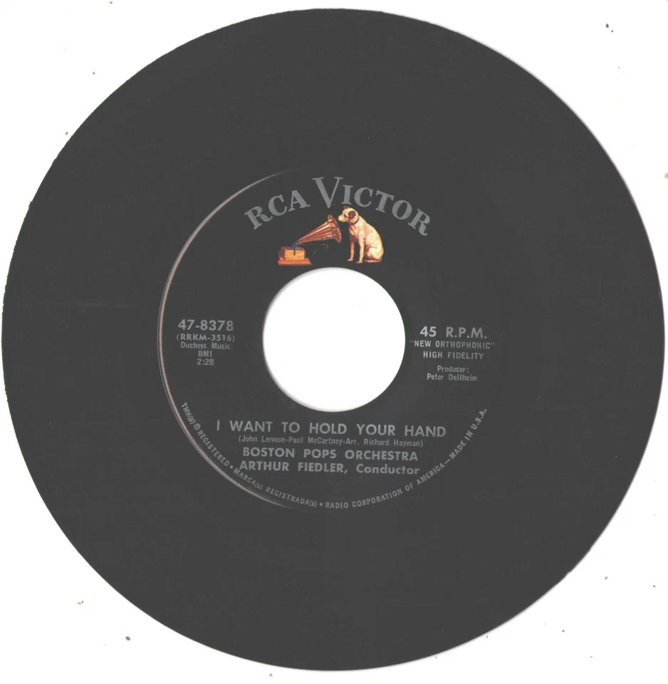 ARTHUR FIEDLER/BOSTON POPS--7'-45--(I WANT TO HOLD YOUR HAND)----EX Foto 1 de 1