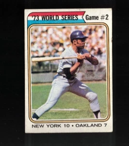 Willie Mays 1974 Topps #473 World Series Game #2 - Imagen 1 de 2